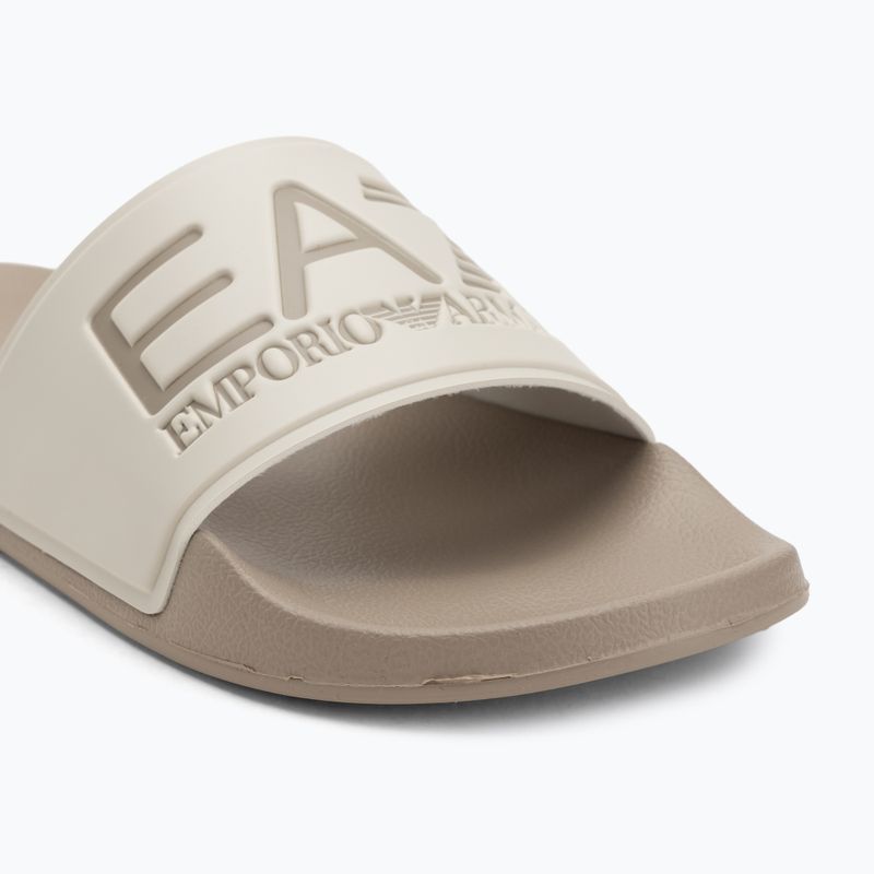 EA7 Emporio Armani Wassersport Sichtbarkeit Flip-Flops Kopfsteinpflaster / Silber Birke 7