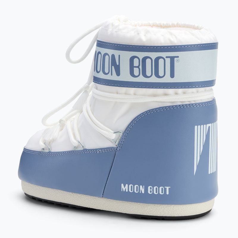 Moon Boot Damen Icon Low Nylon elephant grau/weiss Schneestiefel 3