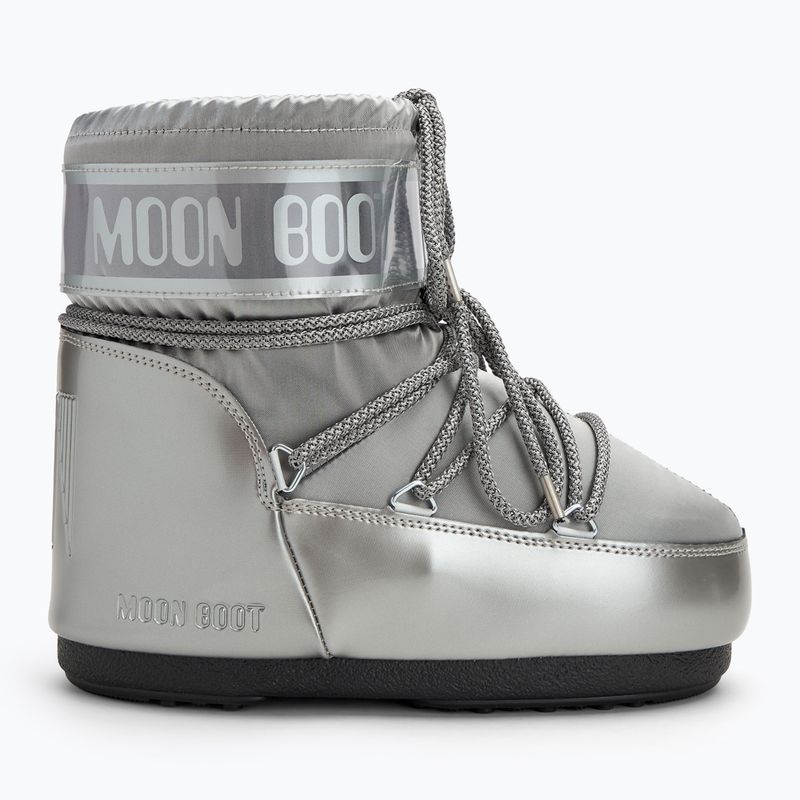 Moon Boot Icon Low Glance Damen Schneestiefel silber 2