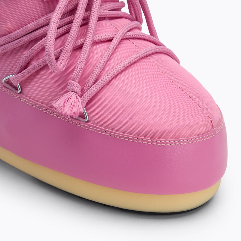 Damen Moon Boot Icon Low Nylon rosa Schneestiefel 7