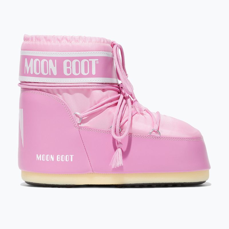 Damen Moon Boot Icon Low Nylon rosa Schneestiefel 8