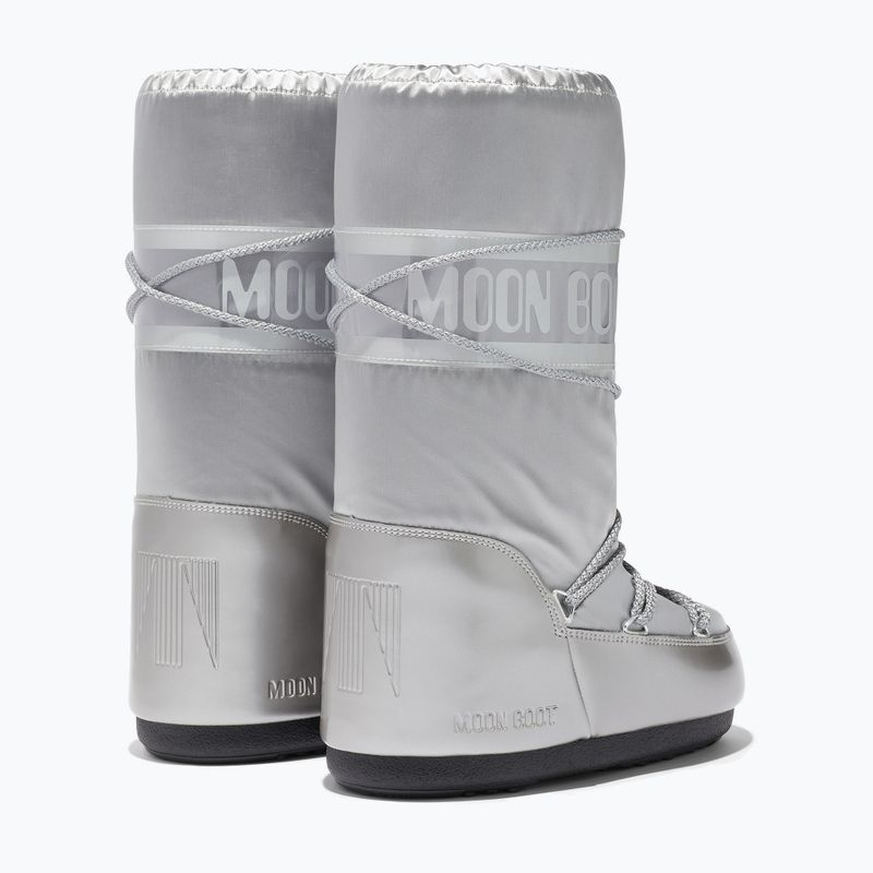 Moon Boot Icon Glance Silber Damen Schneestiefel 10