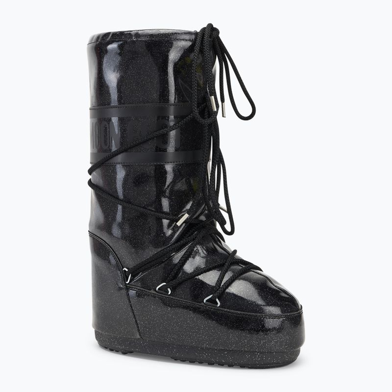 Schneeschuhe Moon Boot Icon Glitter black
