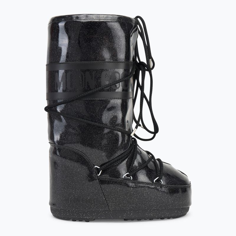 Schneeschuhe Moon Boot Icon Glitter black 2