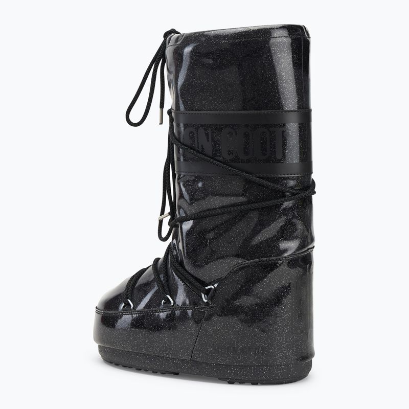 Schneeschuhe Moon Boot Icon Glitter black 3