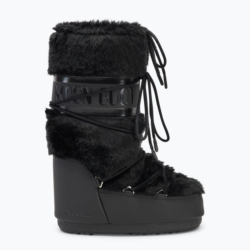 Schneeschuhe Moon Boot Icon Faux Fur black 2