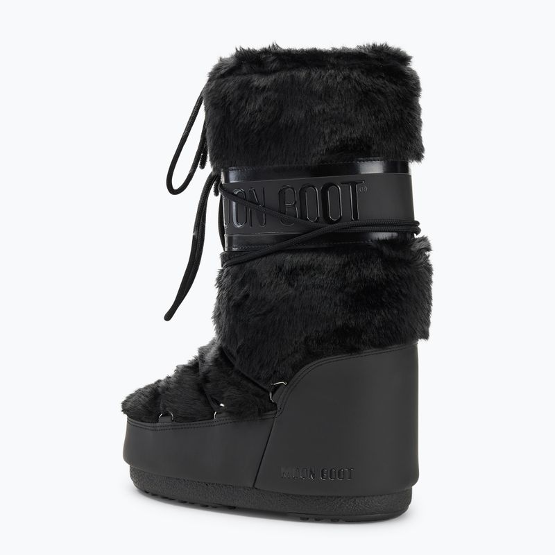 Schneeschuhe Moon Boot Icon Faux Fur black 3