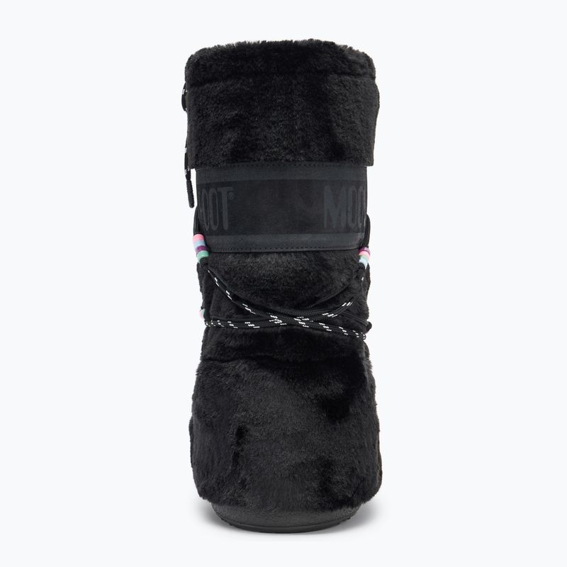 Schneeschuhe Moon Boot Icon Faux Fur Beads black 6
