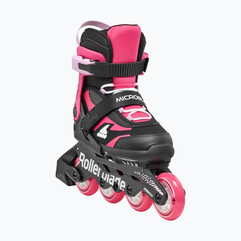 Kinder-Inlineskates mit Schützern Rollerblade Microblade Combo Jr black/pink 2