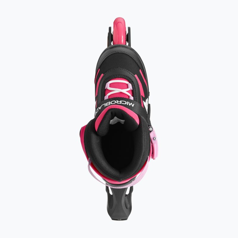 Kinder-Inlineskates mit Schützern Rollerblade Microblade Combo Jr black/pink 5