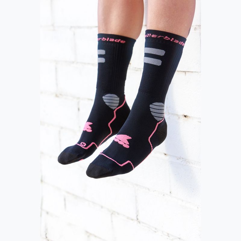 Socken Rollerblade High Performance black/coral 2