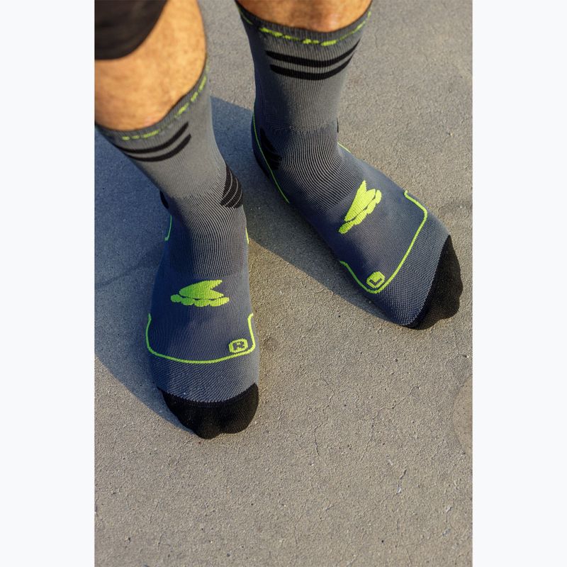 Socken Rollerblade High Performance anthracite/lime 5