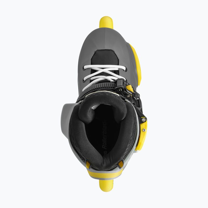 Rollerblade Apex Jr Kinder Rollschuhe anthrazit/gelb 6