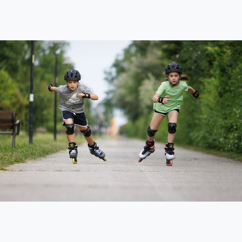 Rollerblade Apex Jr Kinder Rollschuhe anthrazit/gelb 12