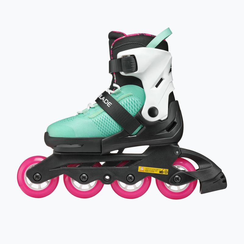 Rollerblade Microblade XT Jr Kinder Rollschuhe schwarz/meergrün 4