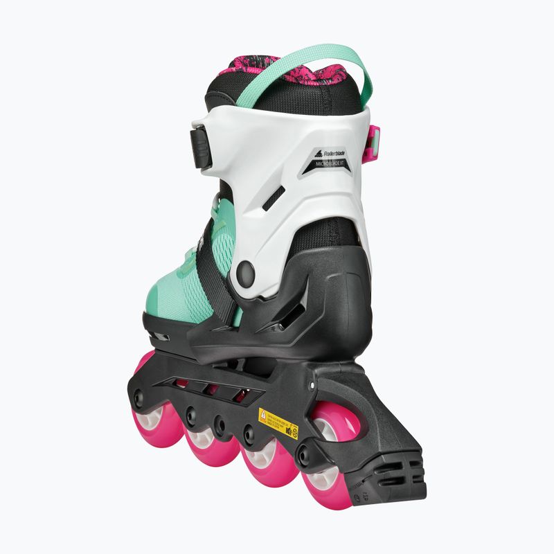 Rollerblade Microblade XT Jr Kinder Rollschuhe schwarz/meergrün 6