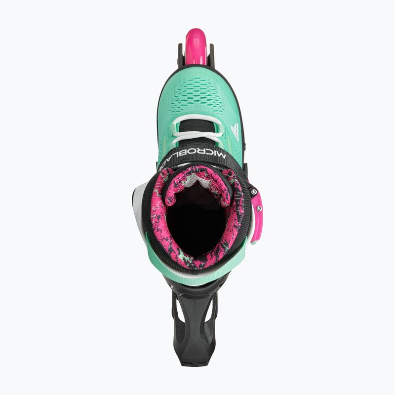 Rollerblade Microblade XT Jr Kinder Rollschuhe schwarz/meergrün 7