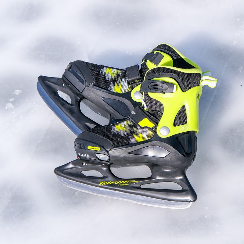 Kinderschlittschuhe Bladerunner Micro Ice black/lime 16