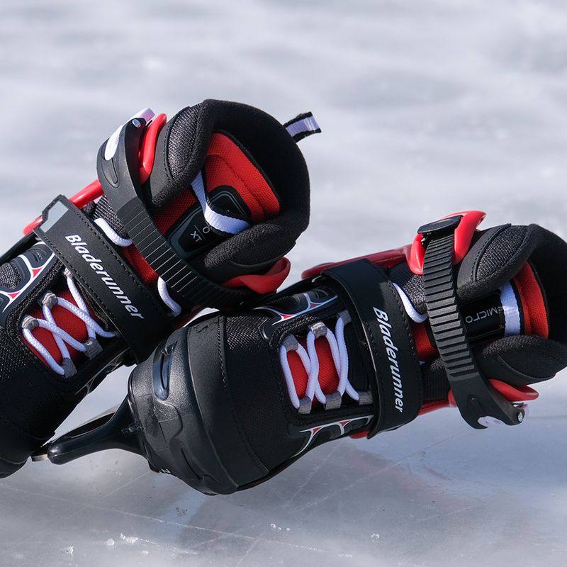 Kinder-Schlittschuhe Bladerunner Micro Xt Ice black/red 8