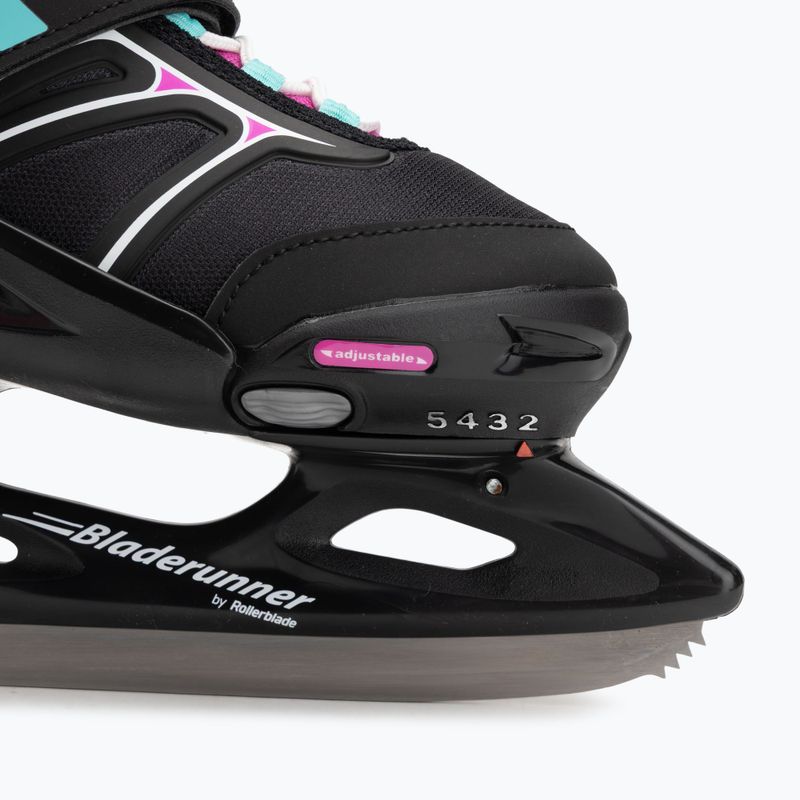 Kinder Eislaufschuhe Bladerunner Micro Xt Ice G black/fuchsia 8