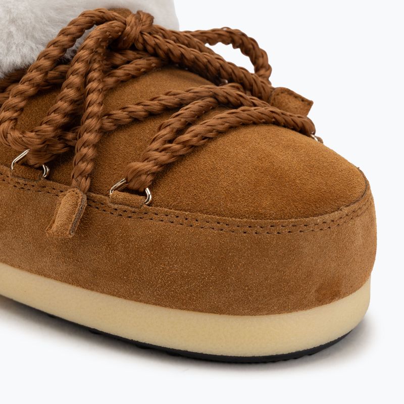 Damen Moon Boot Evx Mule Wildleder Schneestiefel cognac/natur 7