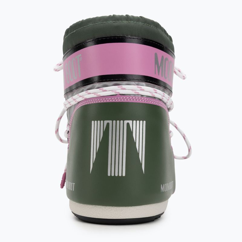 Moon Boot Icon Low Space Racing Damen Schneestiefel waldgrün/silber/rosa 6