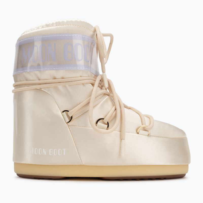 Damen Moon Boot Icon Low Pearly elfenbeinfarbener Schneestiefel 2