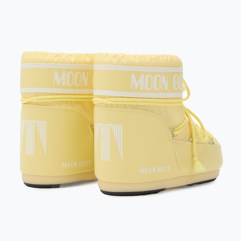 Damen Moon Boot Icon Low Nylon hellgelbe Schneestiefel 3