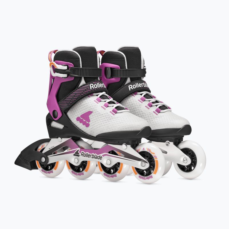 Damen-Inlineskates Rollerblade Macroblade 84 W light grey/violet/orange 4
