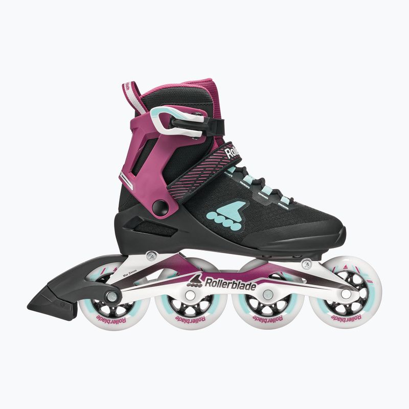 Inlineskates Damen Rollerblade Macroblade 84 W black/burgundy/ocean green 2