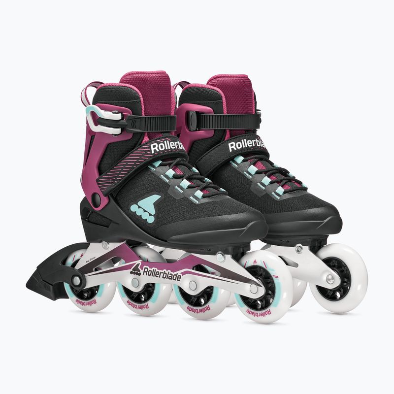 Inlineskates Damen Rollerblade Macroblade 84 W black/burgundy/ocean green 4