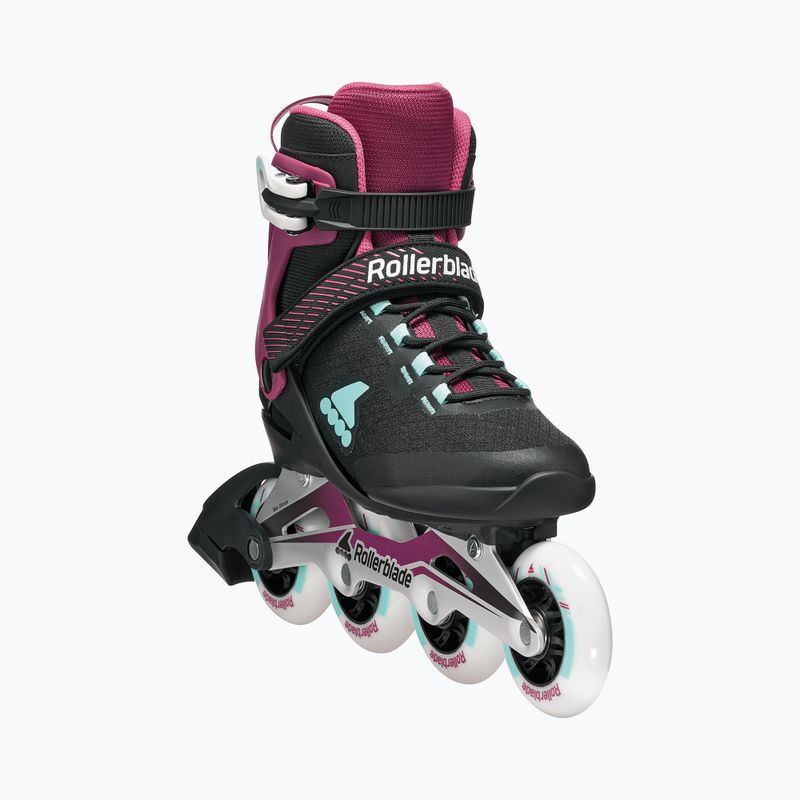 Inlineskates Damen Rollerblade Macroblade 84 W black/burgundy/ocean green 5