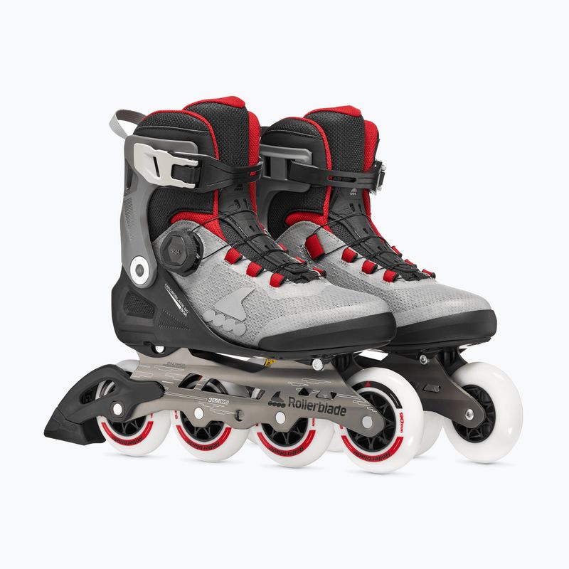 Inlineskates Herren Rollerblade Macroblade 90 Boa black/grey/red 4