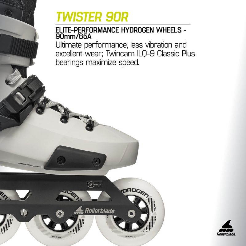 Inlineskates Rollerblade Twister 90R white smoke/black 8