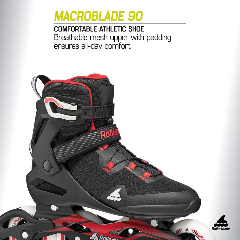 Inlineskates Herren Rollerblade Macroblade 90 black/red 7