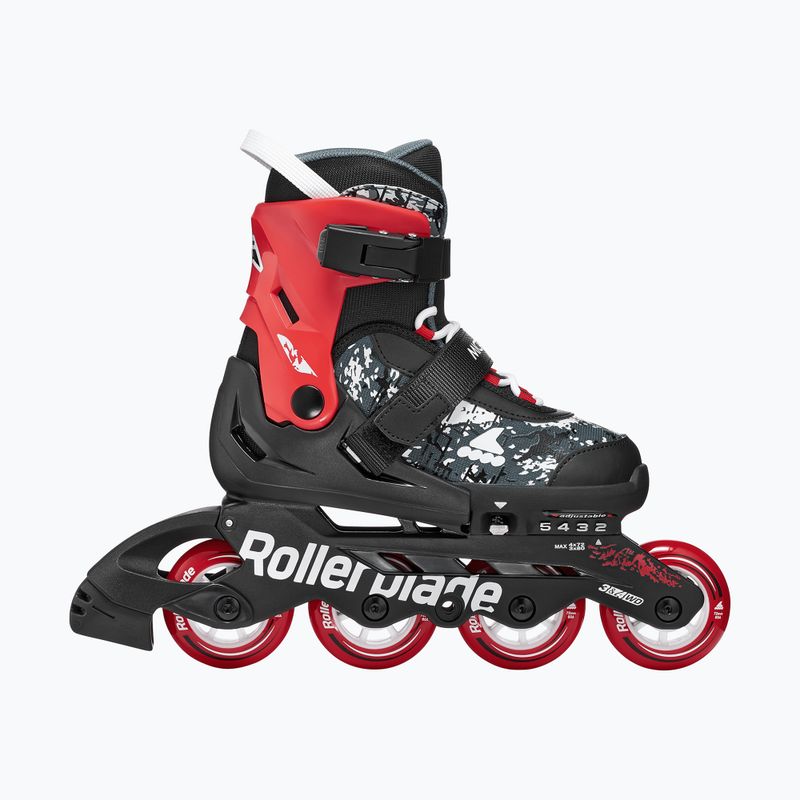 Kinder-Inlineskates Rollerblade Microblade SL Jr black/red 2