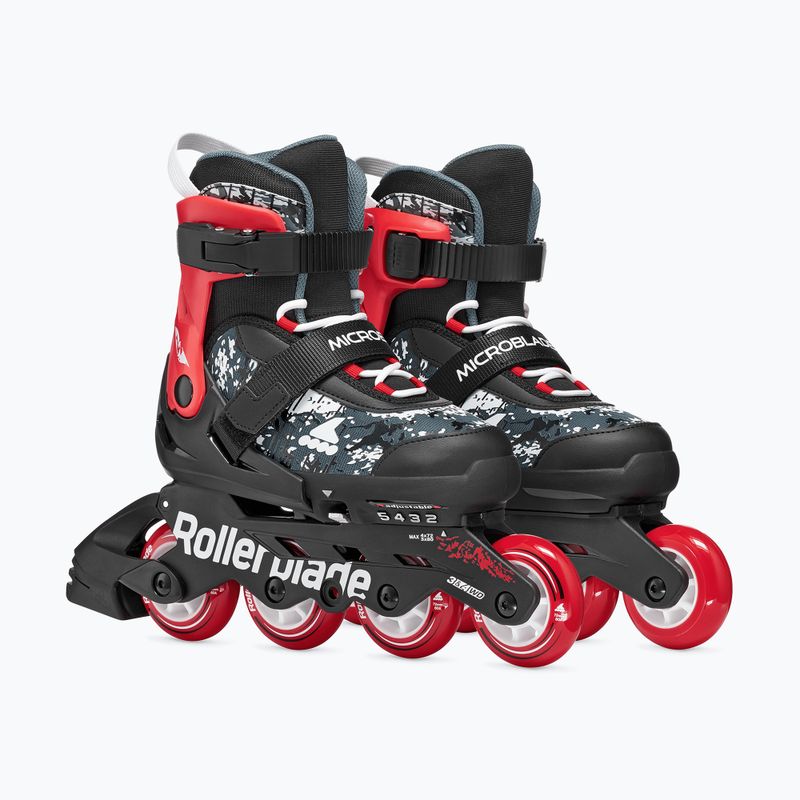 Kinder-Inlineskates Rollerblade Microblade SL Jr black/red 4
