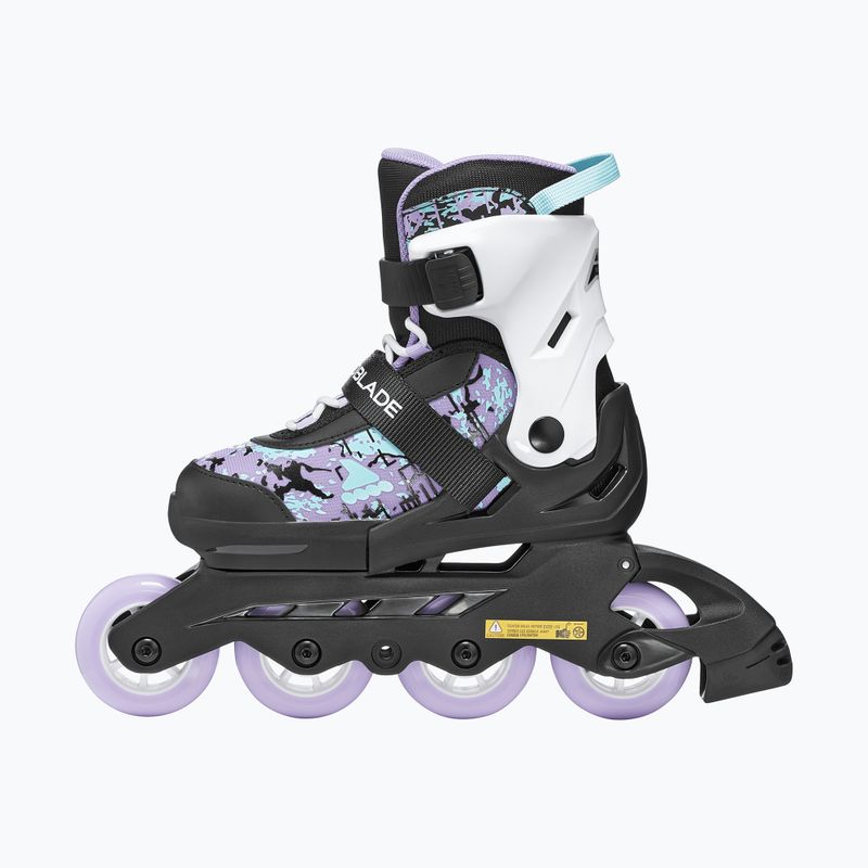 Inlineskates Kinder Rollerblade Microblade SL Jr black/lavender/light blue 3