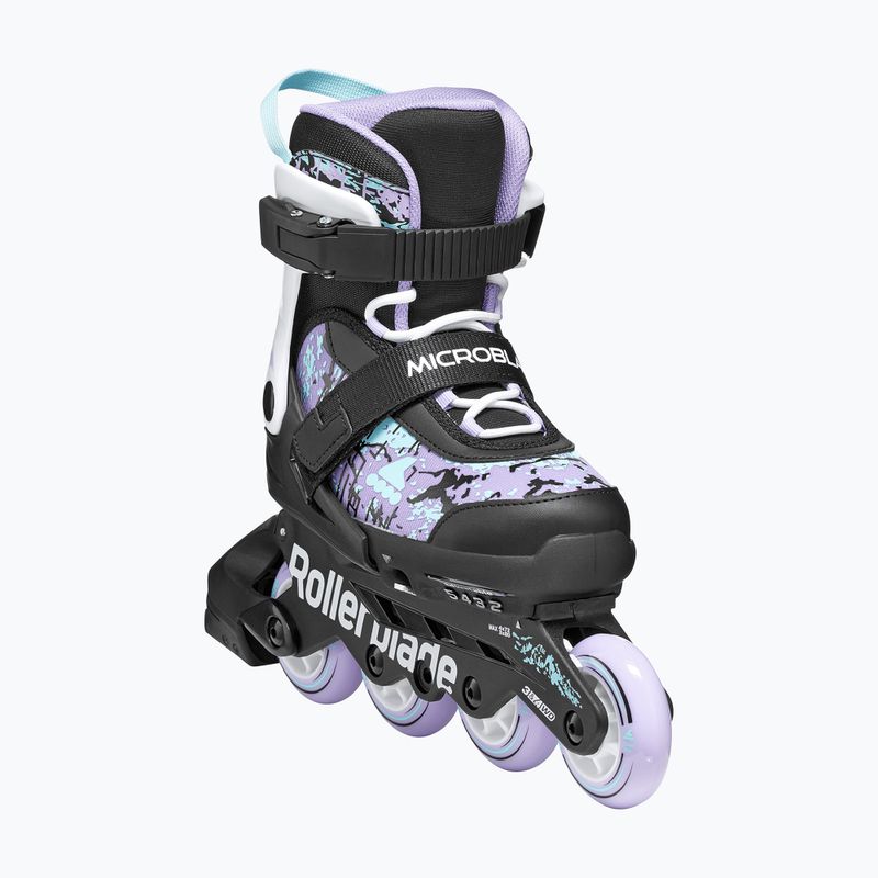 Inlineskates Kinder Rollerblade Microblade SL Jr black/lavender/light blue 5