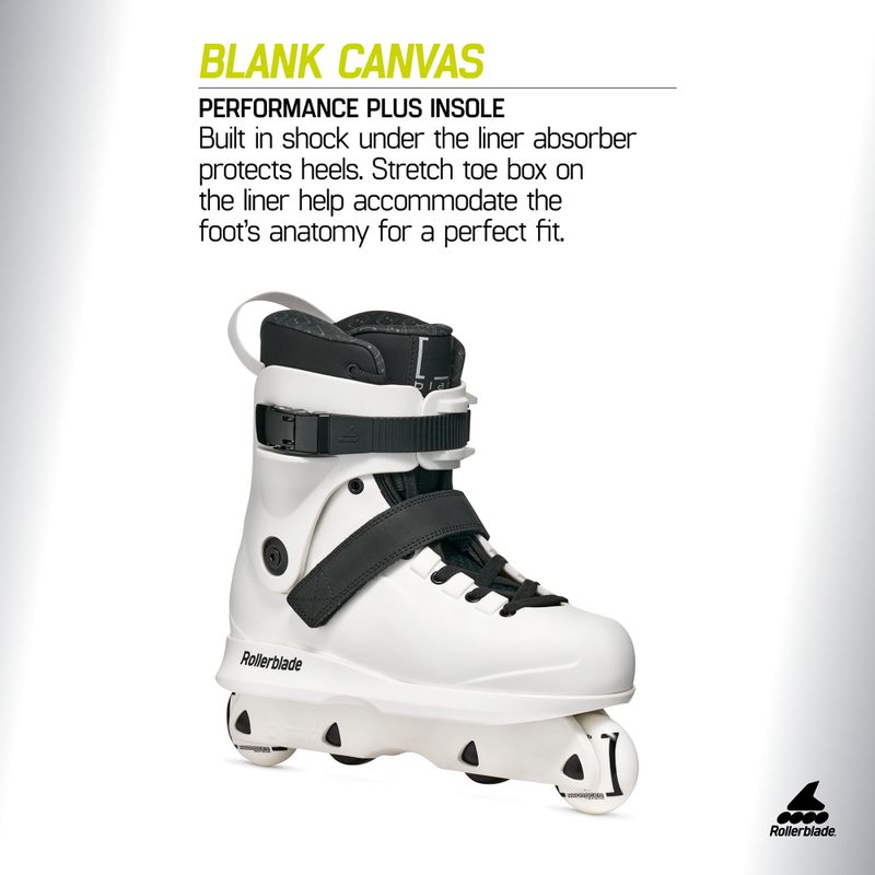 Inlineskates Herren Rollerblade Blank Canvas white 7