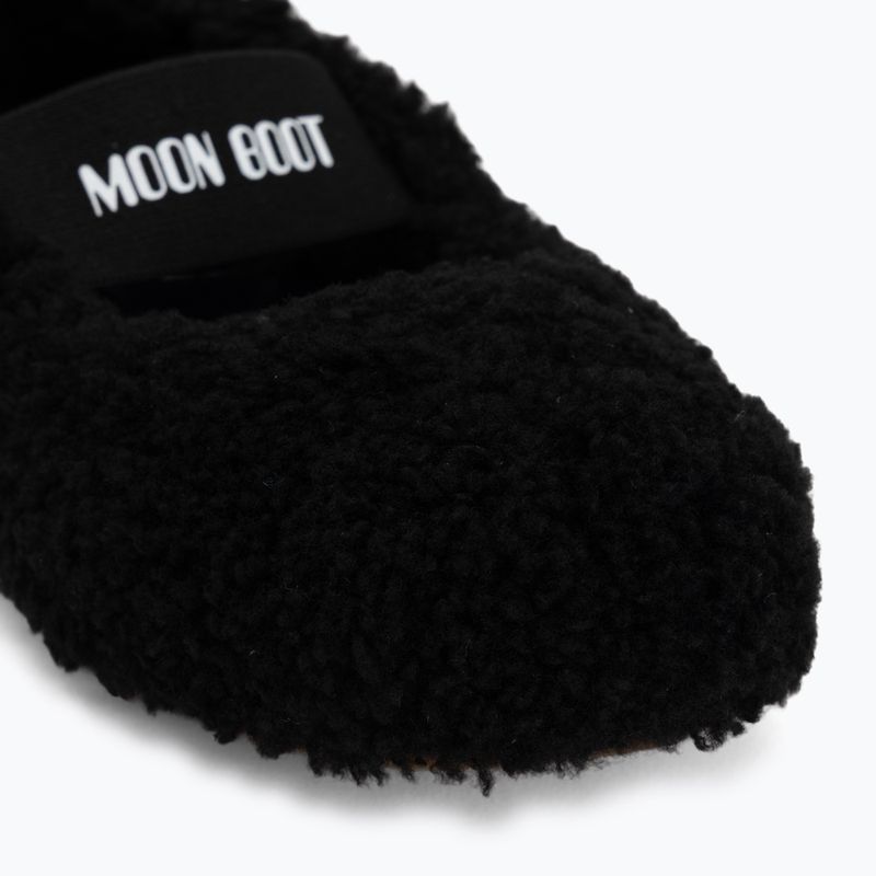 Damenballettschuhe Moon Boot Shearling Ballerina schwarz 7
