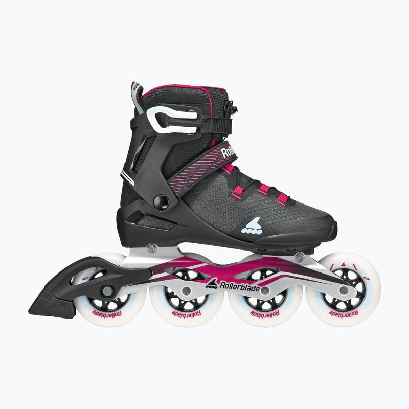 Damen-Inlineskates Rollerblade Macroblade 90 W black/burgundy/ocean green 2