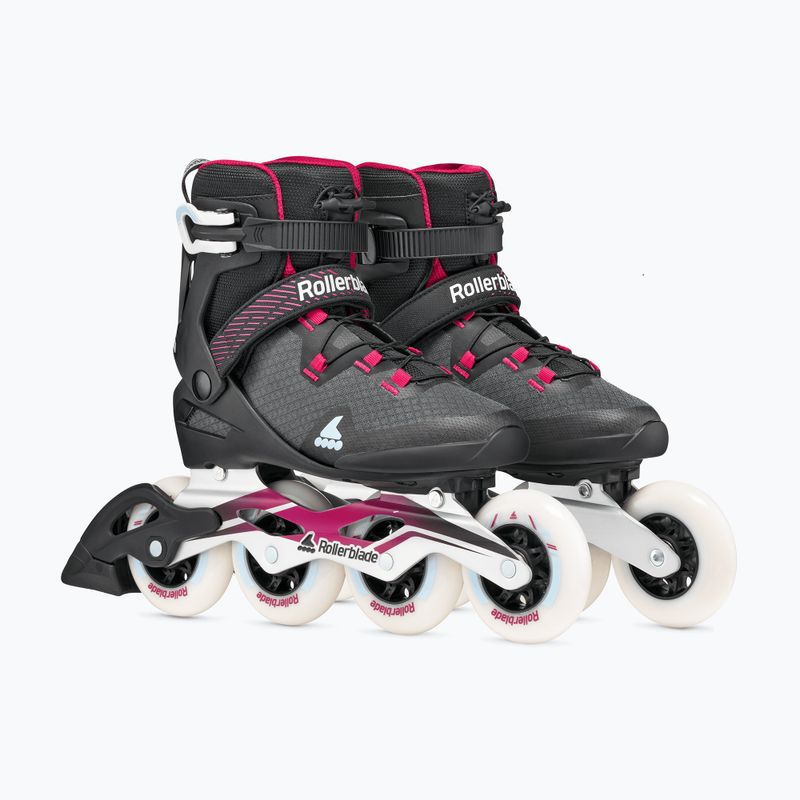 Inlineskates Damen Rollerblade Macroblade 90 W black/burgundy/ocean green 4