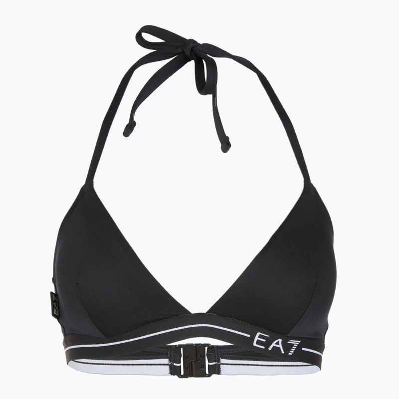 Zweiteiliger Damen-Badeanzug EA7 Emporio Armani Logo Tape Bikini Triangle schwarz 3