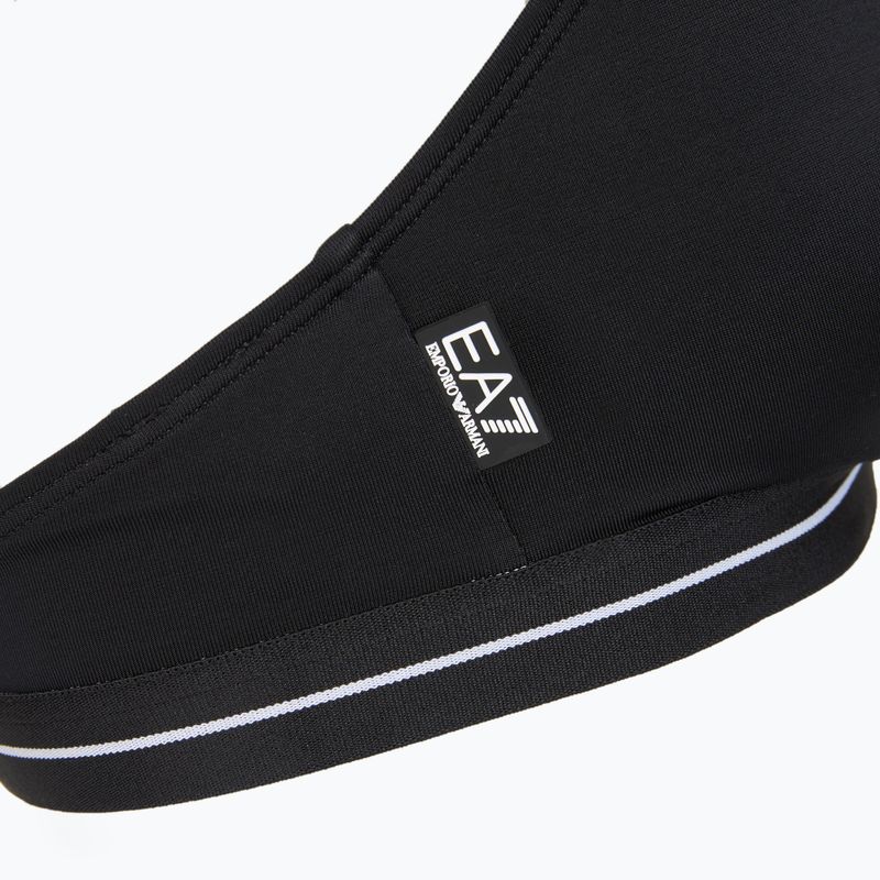 Zweiteiliger Damen-Badeanzug EA7 Emporio Armani Logo Tape Bikini Triangle schwarz 5