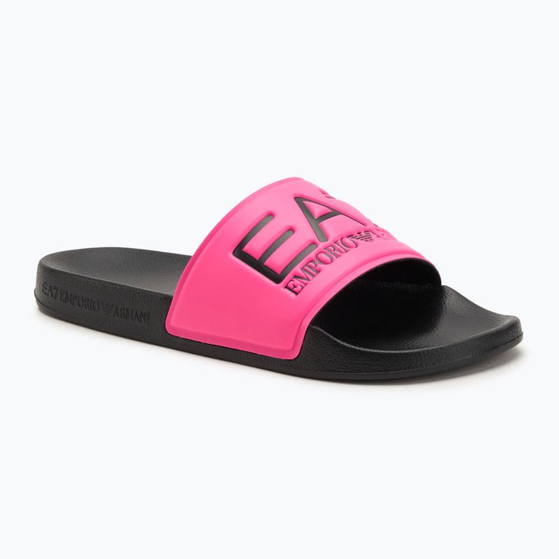 EA7 Emporio Armani Wasser Sport Sichtbarkeit Flip-Flops rosa fluo / schwarz
