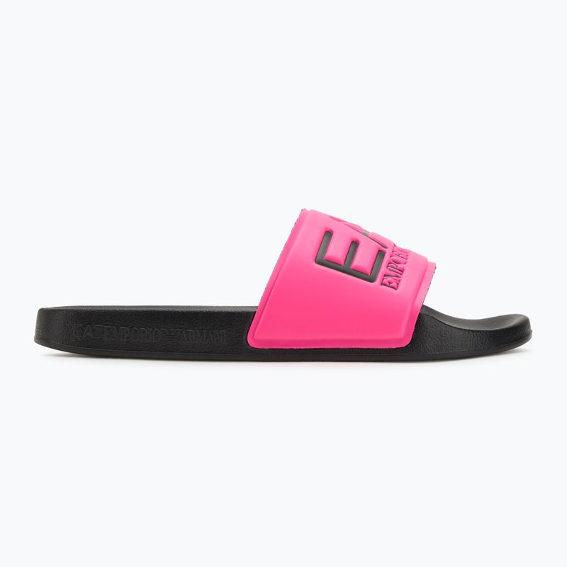 EA7 Emporio Armani Wasser Sport Sichtbarkeit Flip-Flops rosa fluo / schwarz 2