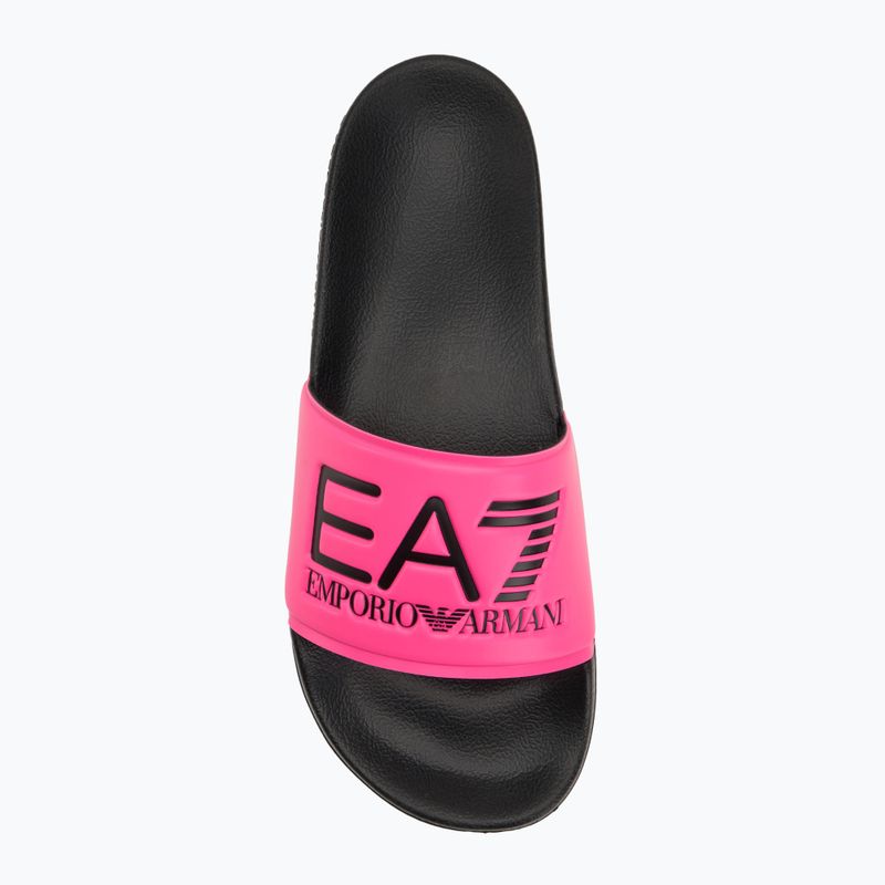EA7 Emporio Armani Wasser Sport Sichtbarkeit Flip-Flops rosa fluo / schwarz 5