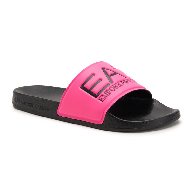 EA7 Emporio Armani Wasser Sport Sichtbarkeit Flip-Flops rosa fluo / schwarz 8