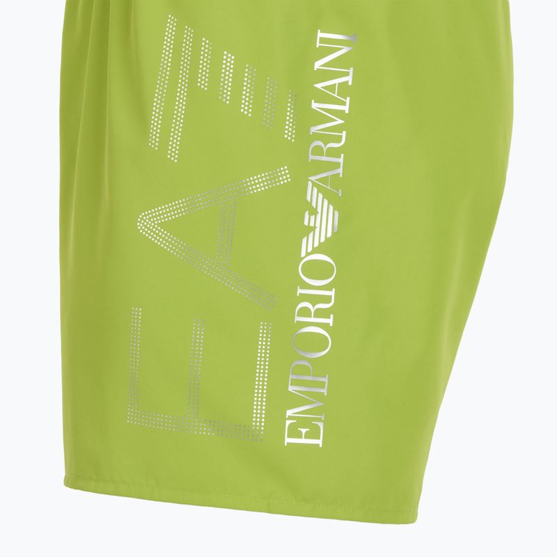 Herren EA7 Emporio Armani Badeshorts mit übergroßem Logo titanit / silber 3